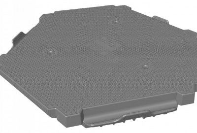 Solid Basic HDPE Kunststoff Bodenplatte