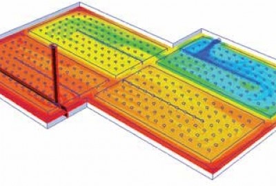 Anordnung der Belüftungsrohre für Radon Gas