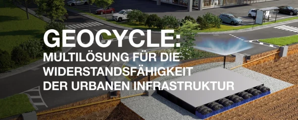 Geocycle: Die multifunktionale Lösung für die Widerstandsfähigkeit der urbanen Infrastruktur der Kreisverkehrsinseln Inseln im Kreisverkehr mit besserer Resistenz bei Starkregen
